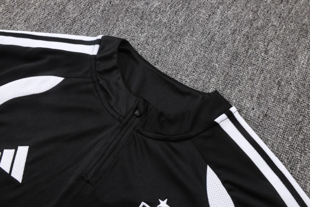 2026/27 Spain Black Long-sleeved half-pull training kit
