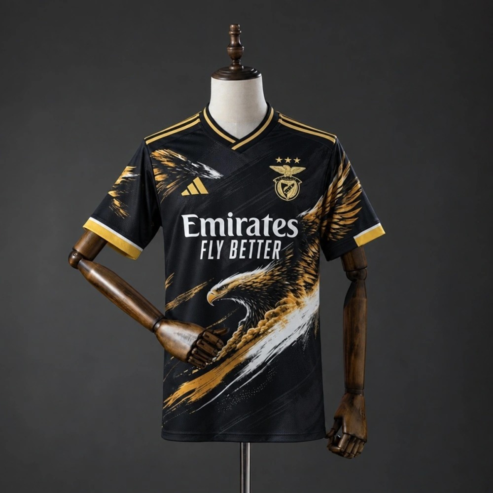 2026 Benfica Black Gold Eagle Special Jersey Fan Version