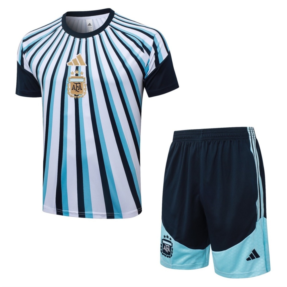 2026/27 Argentina White Blue Training Set Shirt and Shorts