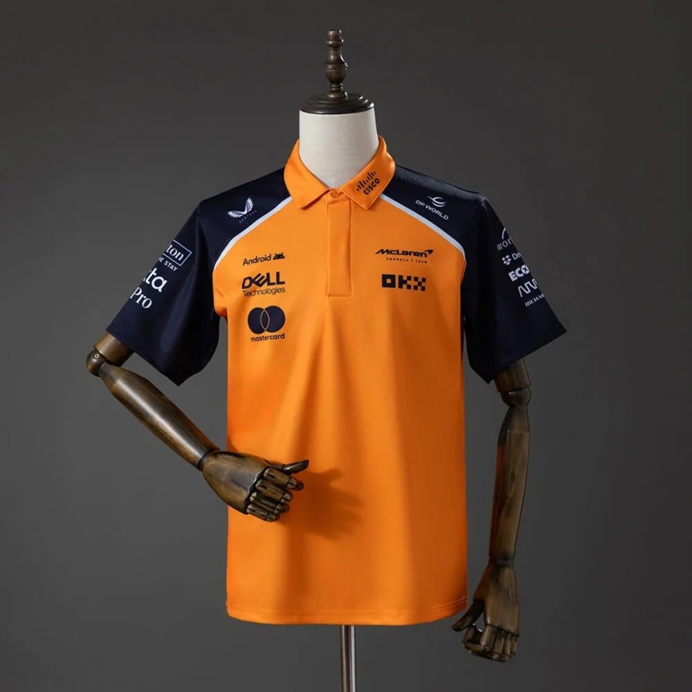 F1 Racing McLaren Team 2025 Orange Polo Jersey