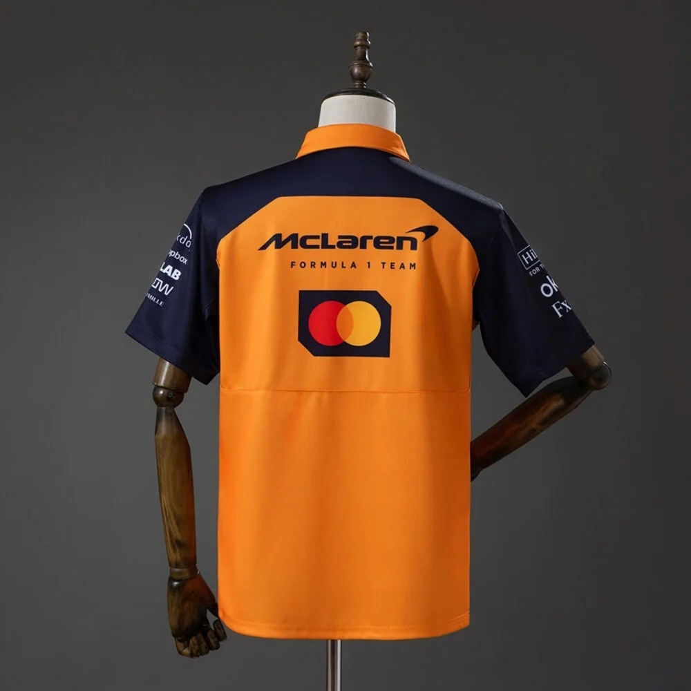 F1 Racing McLaren Team 2025 Orange Polo Jersey