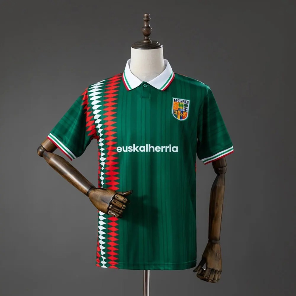 Retro 1993/94 Euskal Herriko Green Jersey Fan Version
