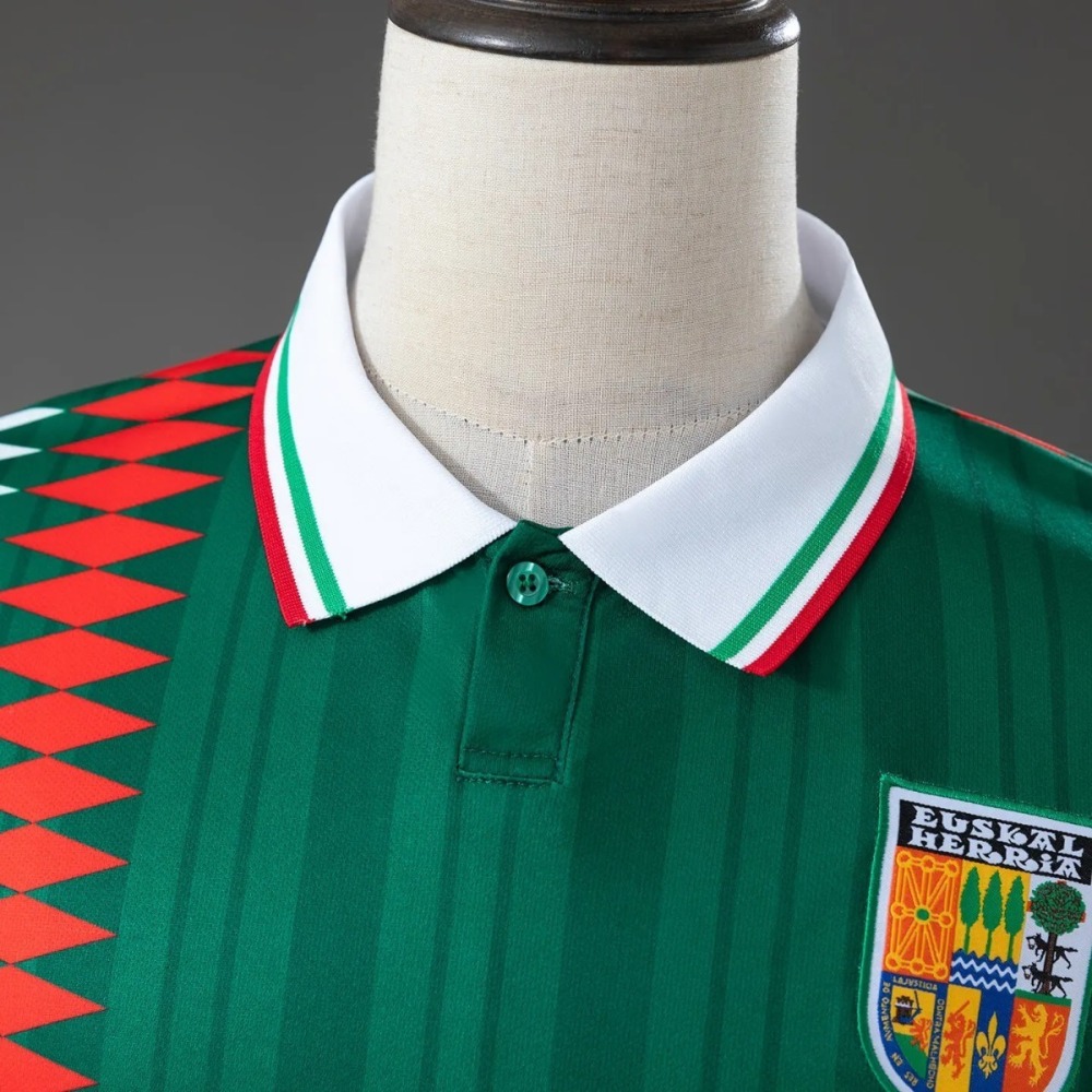 Retro 1993/94 Euskal Herriko Green Jersey Fan Version