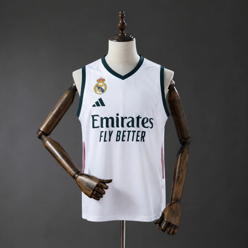 2026/27 Real Madrid Home Basketball Jersey Fan Version