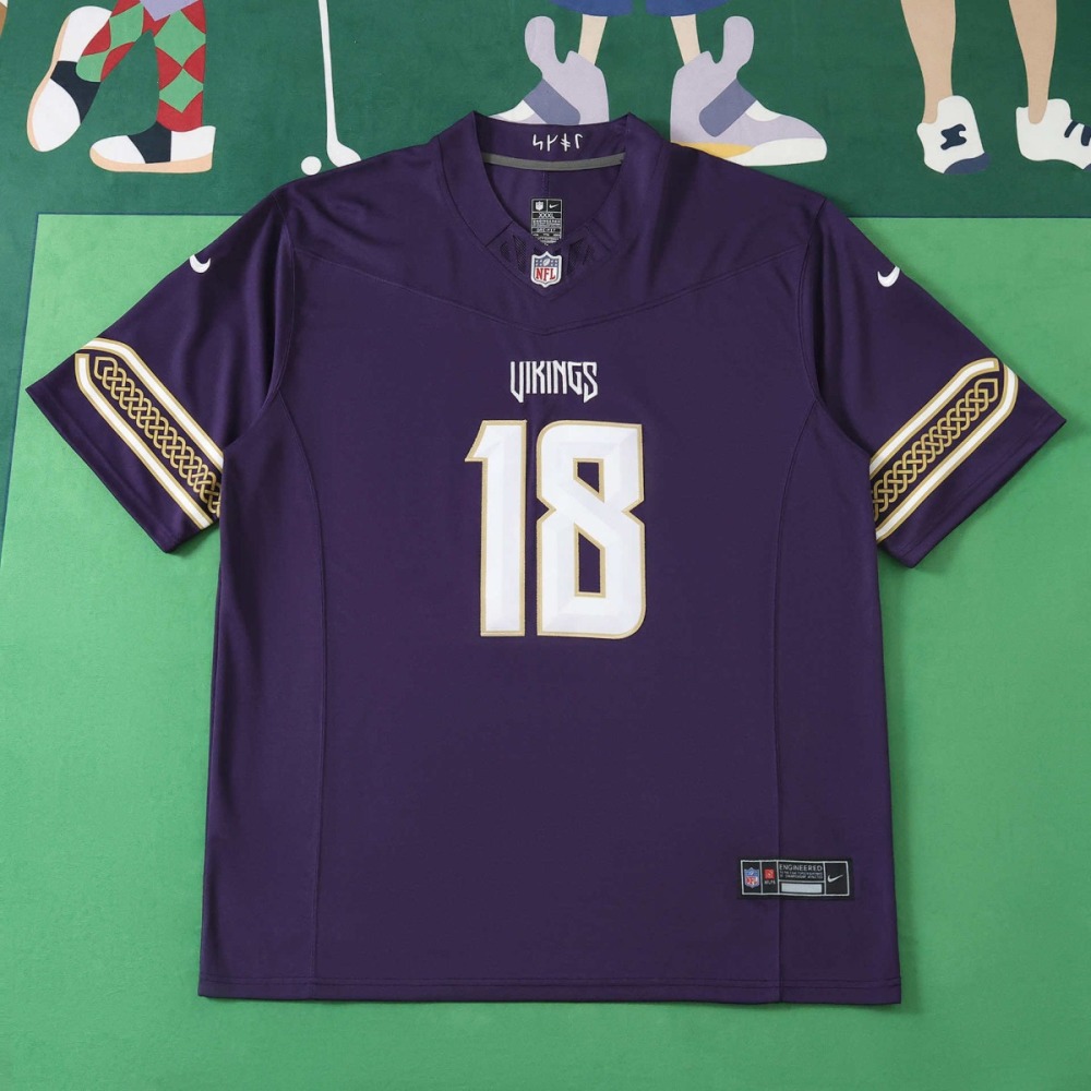 NFL 2026 Minnesota Vikings Purple Jeysey JEFFERSON#18