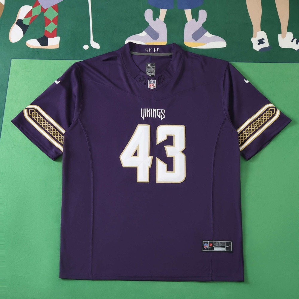 NFL 2026 Minnesota Vikings Purple Jeysey VANGINKEL#43