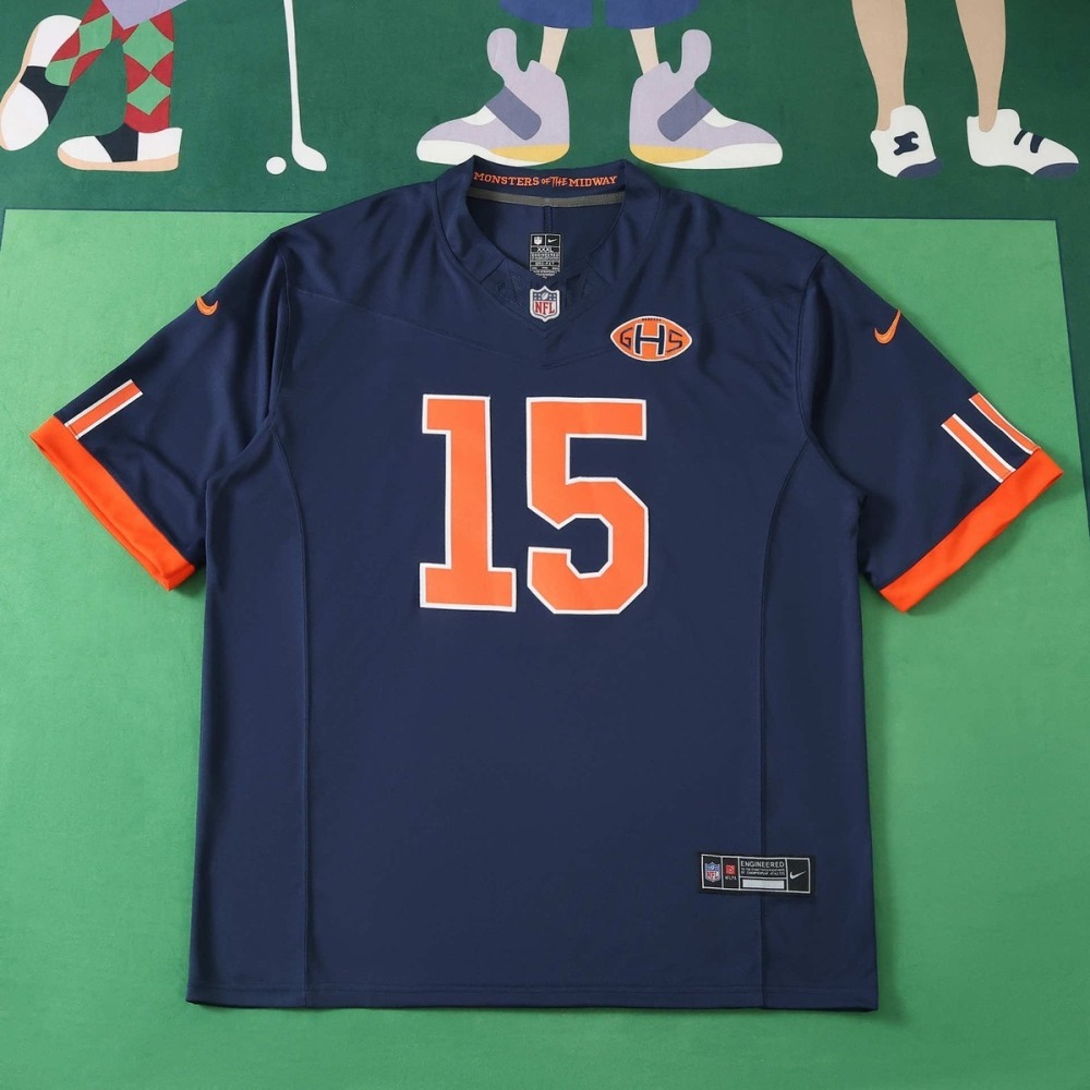 NFL Chicago Bears 2026 Deep blue Jeysey ODUNZE#15