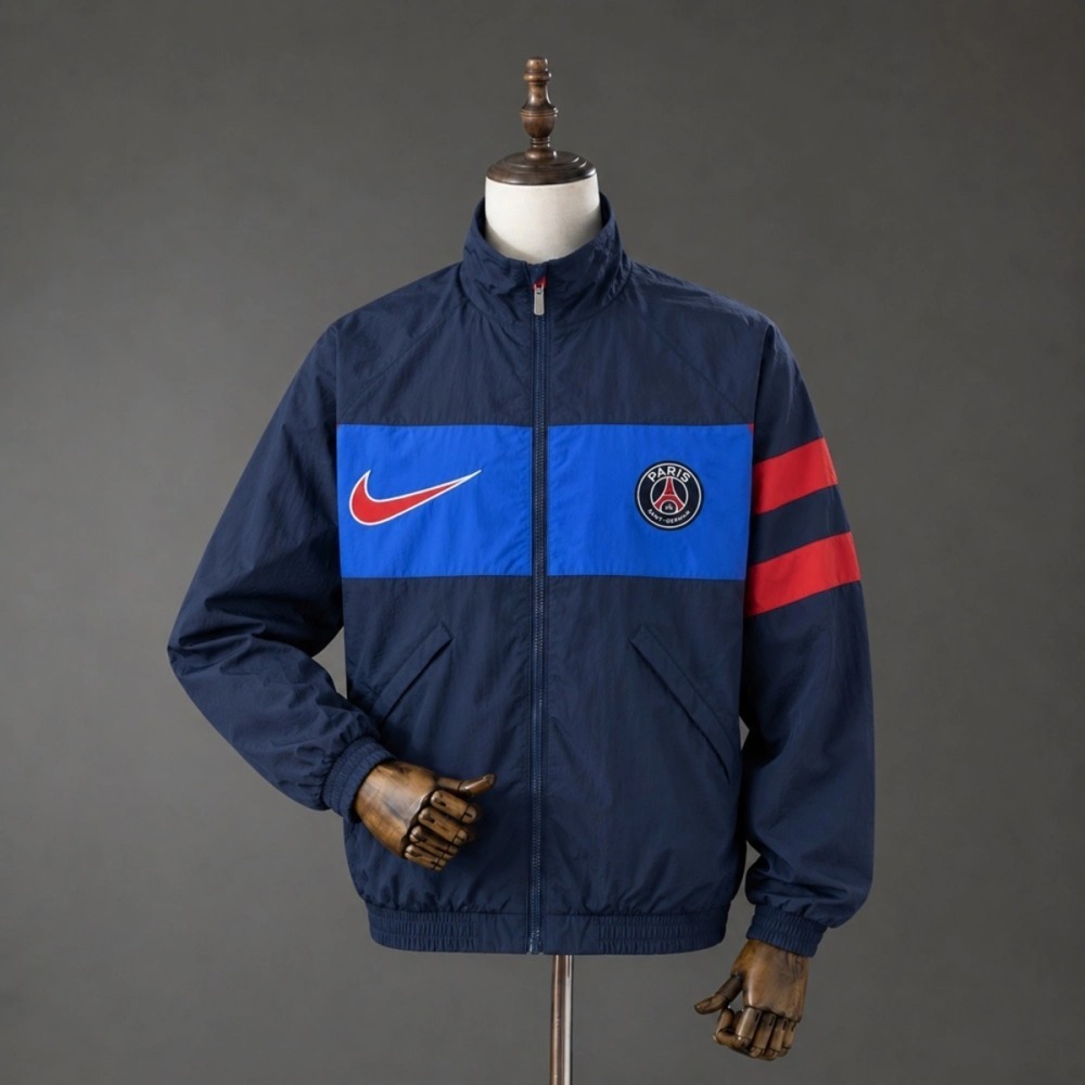 2026 PSG i96 Black Jacket Windbreaker