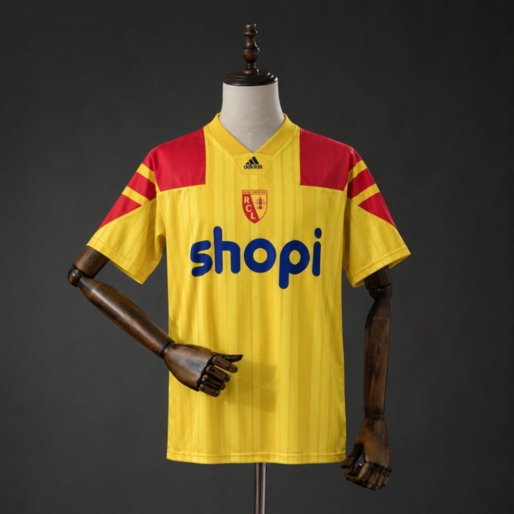 Retro 1993/94 RC Lens Home Jersey Fan Version