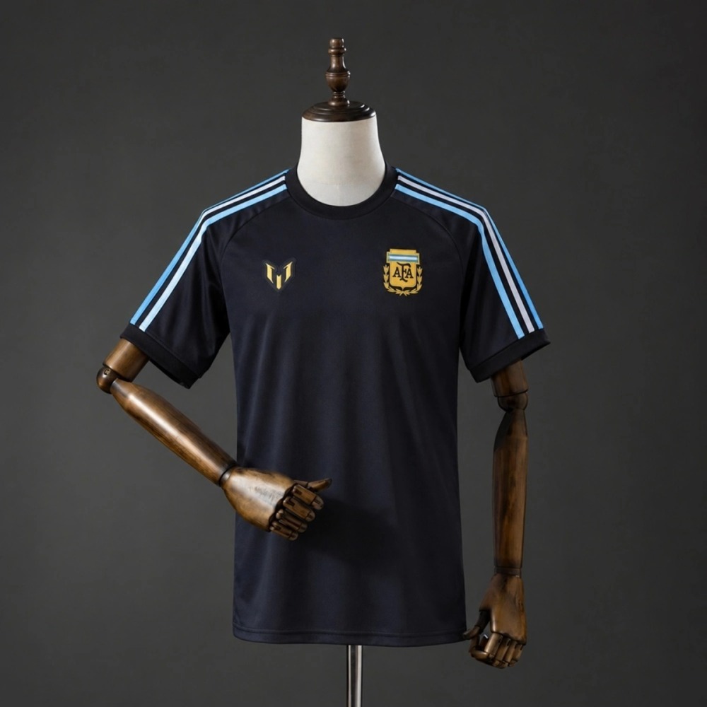 2026 Argentina Messi Deep Blue Tee Fan Version