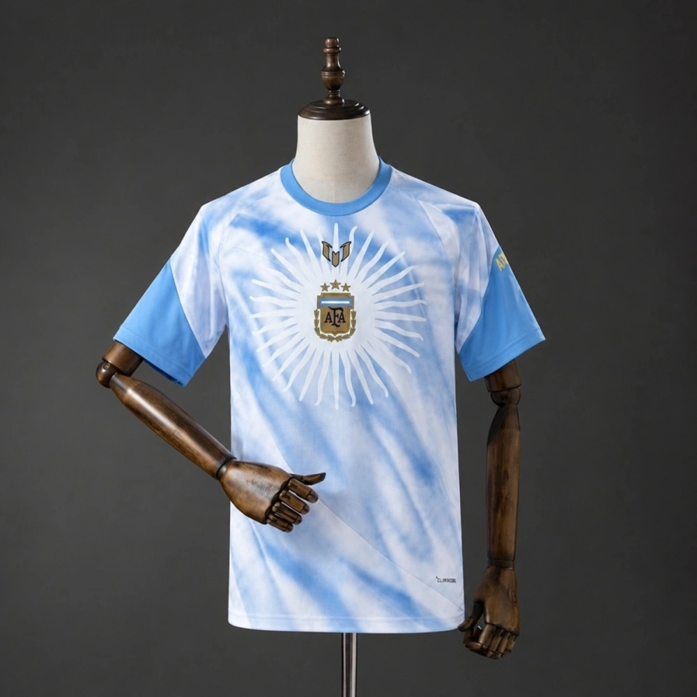 2026 Argentina Messi Farewell Pre-Match White JerseyFan Version