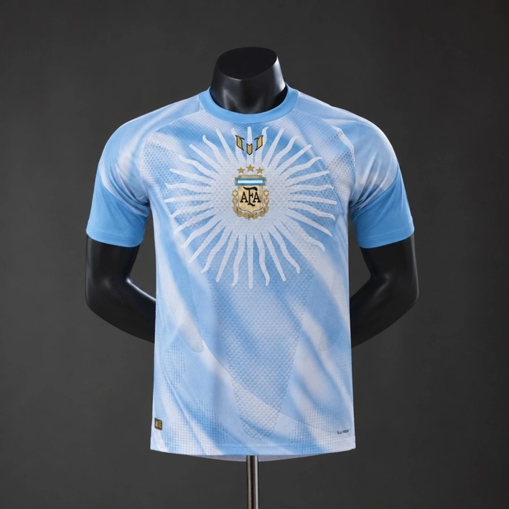 2026 Argentina Messi Farewell Pre-Match White Jersey Plaver Version