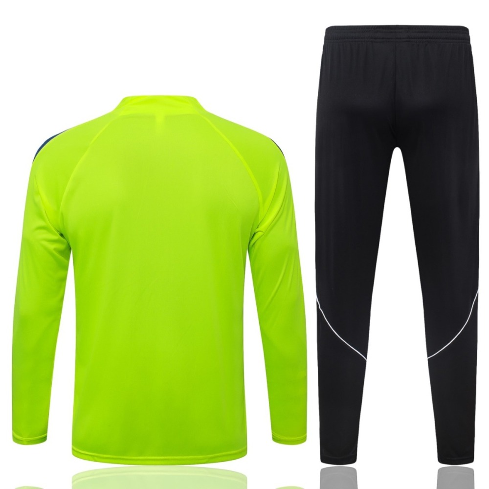 2026/27 Atletico Madrid Green Long-sleeved half-pulltraining kit