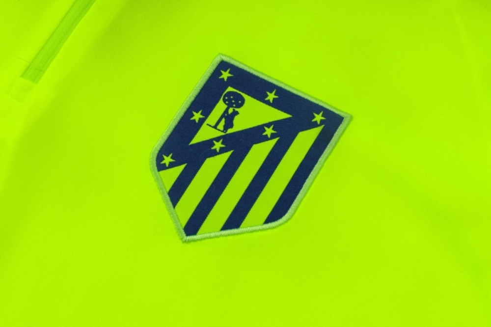 2026/27 Atletico Madrid Green Long-sleeved half-pulltraining kit