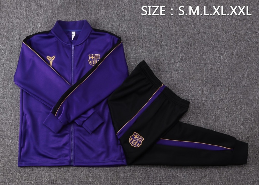2026/27 Barcelona Purple Jacket Training Suit Set