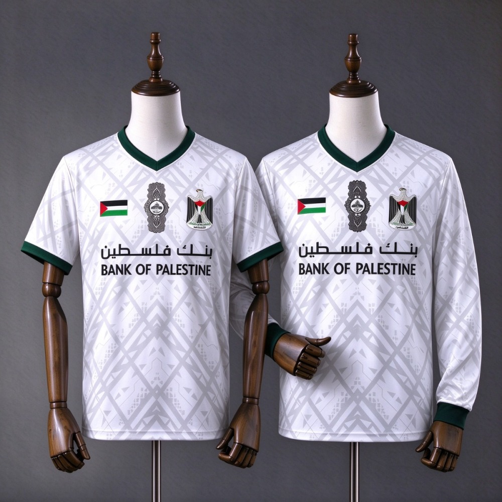 2025/26 CD Palestino White Jersey Fan Version