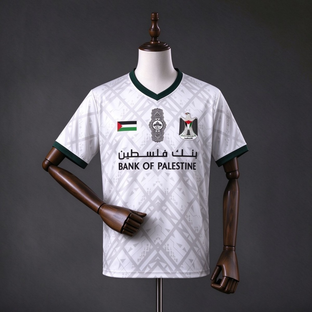 2025/26 CD Palestino White Jersey Fan Version