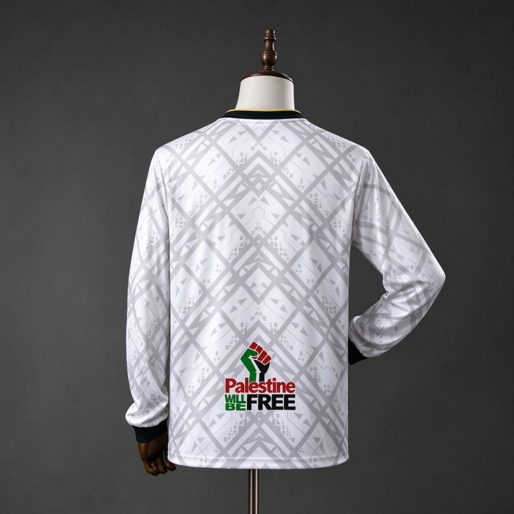 2025/26 CD Palestino White Jersey Fan Version