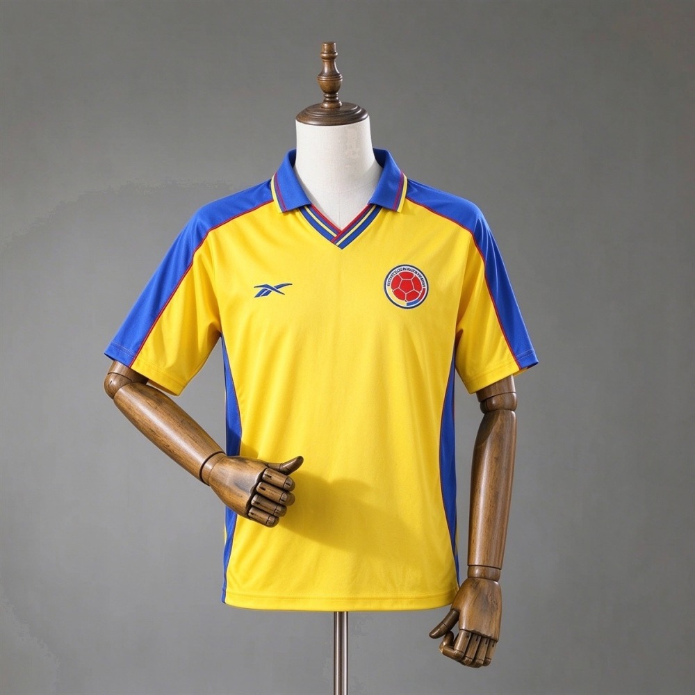 Retro Colombia 1998 Home Jersey Fan Version