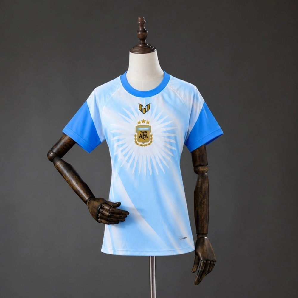 Women's 2026 Argentina Messi Farewell Pre-Match Whiteersey