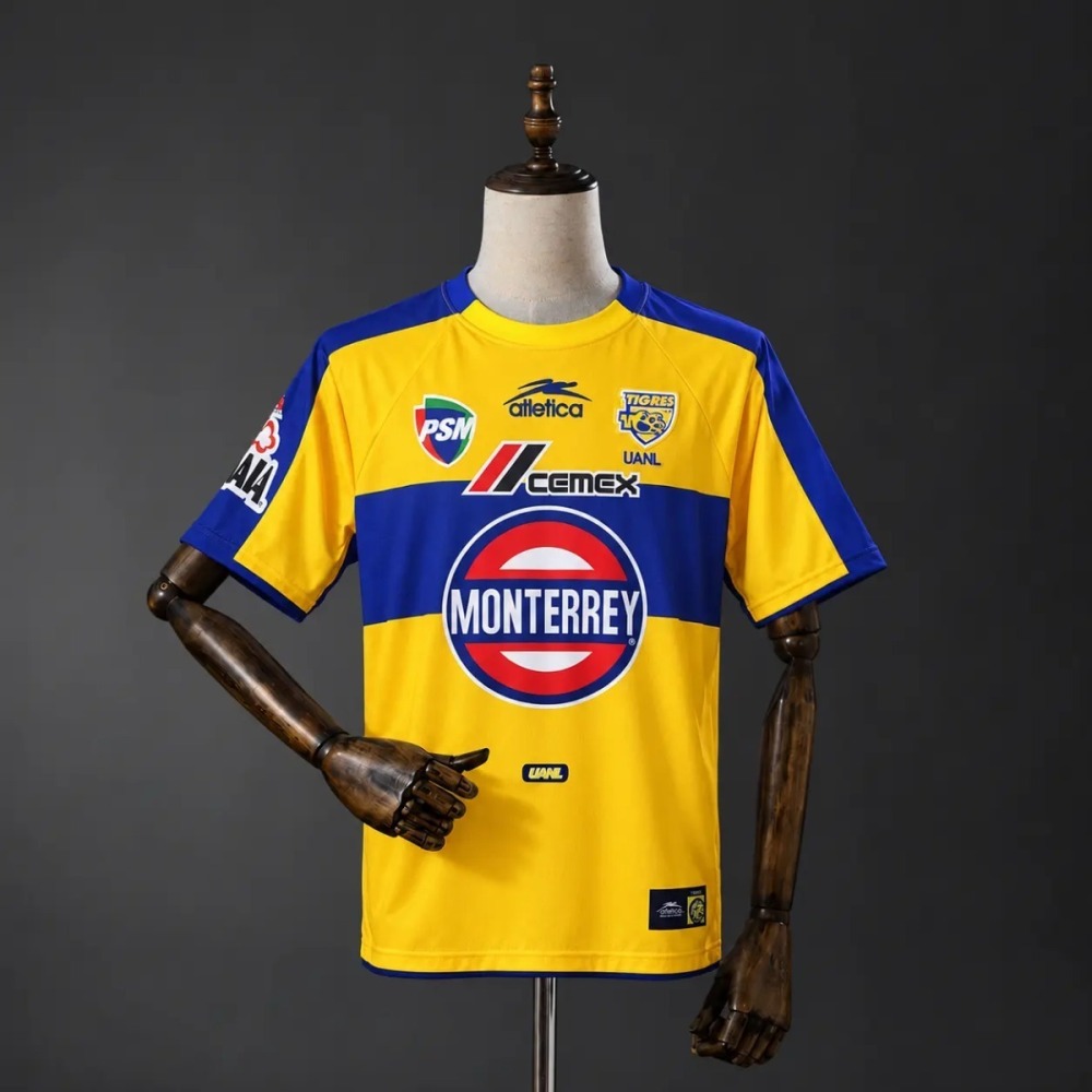 Retro Tigres UANL 2001/02 Home Jersey Fan Version