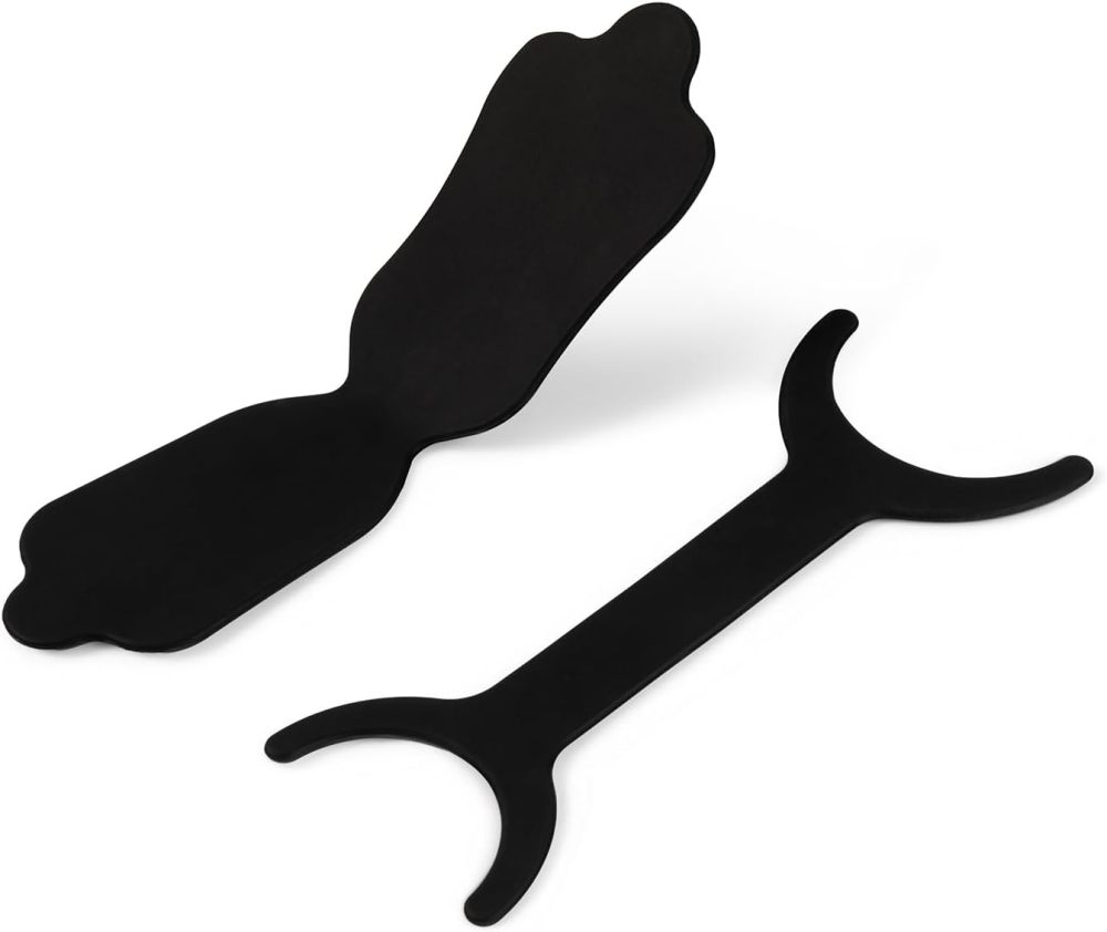 2 pcs Dental Photography Contraster Set  Black Silicone Intraoral Background Board