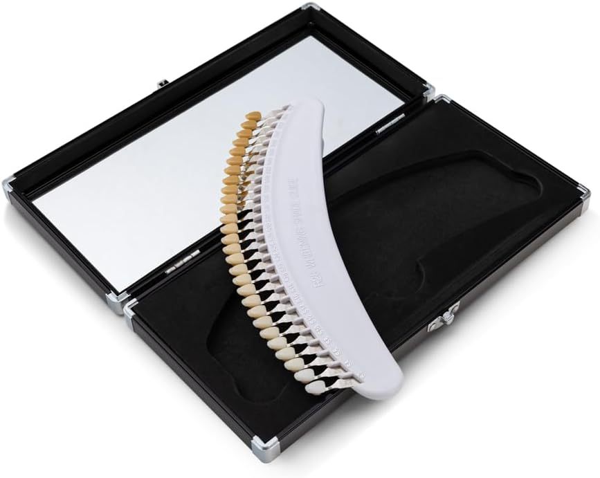 Professional 3D R-28 Dental Tooth Teeth Whitening Shade Guide for Dentist Tracking Teeth Whitening Course, Tooth Shade Guide with 28 Colors