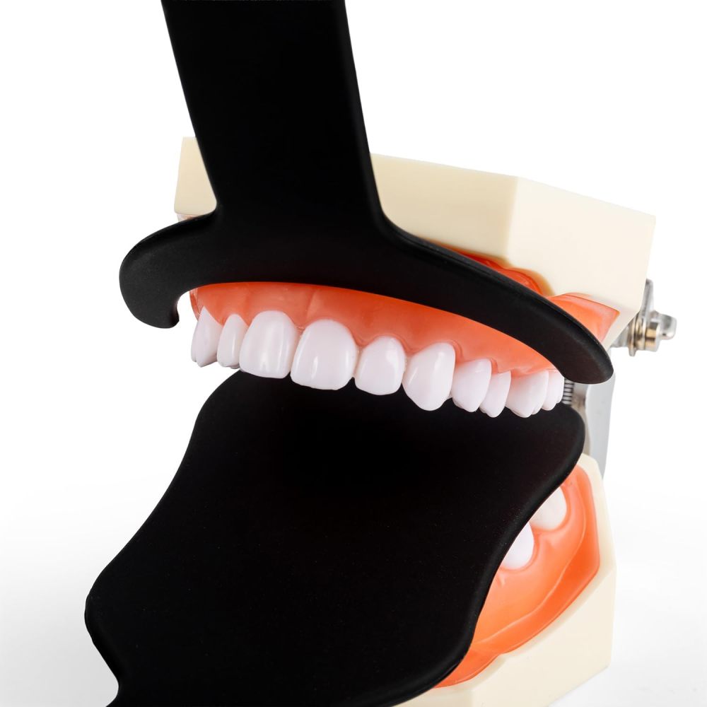 2 pcs Dental Photography Contraster Set  Black Silicone Intraoral Background Board