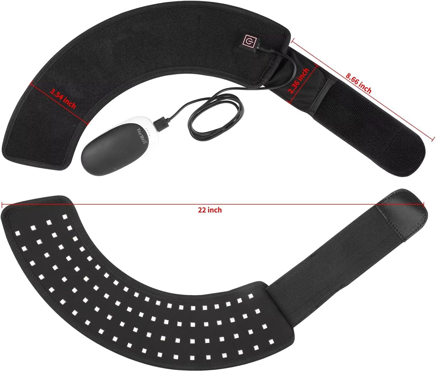 Red Light Therapy for Horses Hoof, Portable Wearable Pets Red Light Phototherapy Wraps, for Equine Hoof & Hock Pain Relief