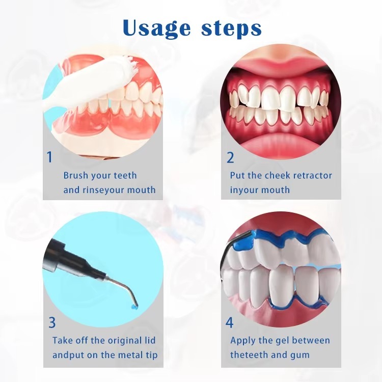 10PCS Dental Blanchiment Tooth Blue Gingival Gum Barrier Protection Gel for Teeth Whitening