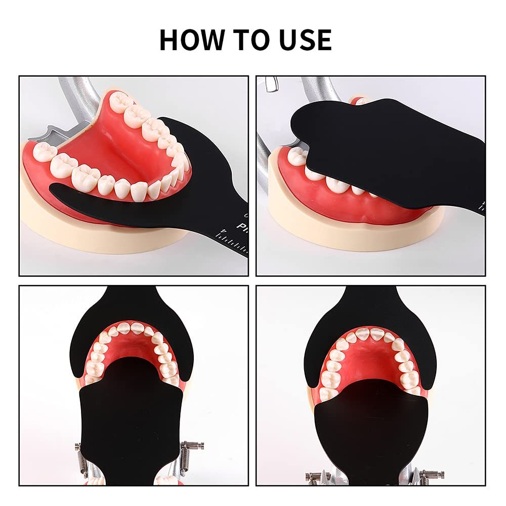 6 Pcs Dental Photography Contraster  6 Size Black Background Board Intraoral Photographic Palatal Photo Contrast Kit