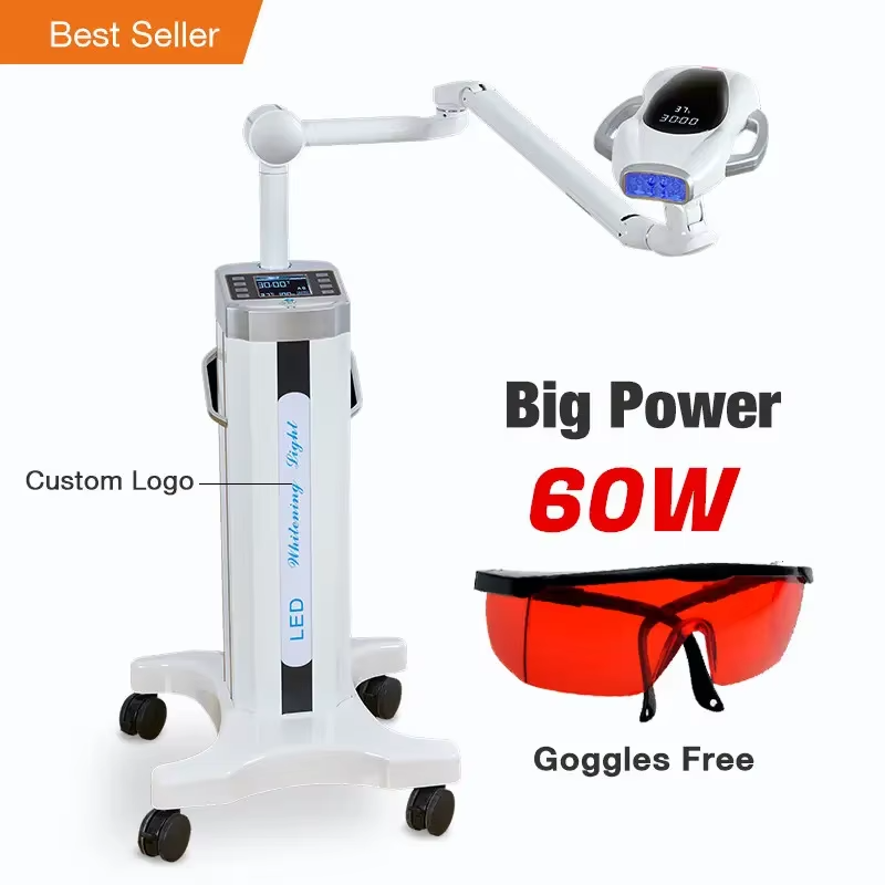 Wholesale Dental Salons 80 Watt 40w Led Blue Light Teeth Whitening Lamp Portable 60w Laser Led Teeth Whitening Machine
