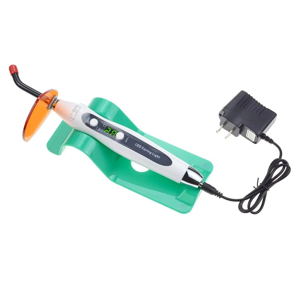 Dental Curing Lights Shell and High Permeability Glass Fiber 1200~2000mW LED Light Dental Wired & Wireless Cordless Lamp