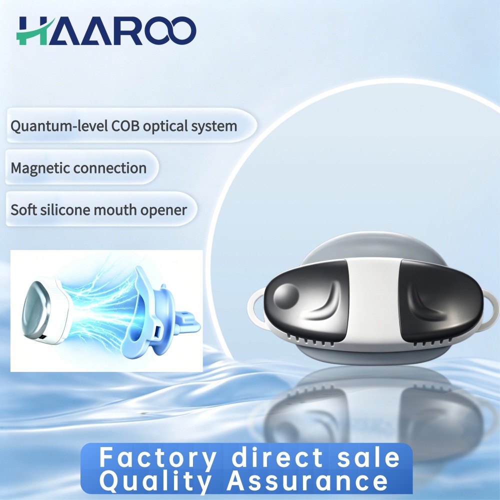Magnetic Handfree Wired USB LED Blue Light Teeth Whitener Device for Home Use Dental Care