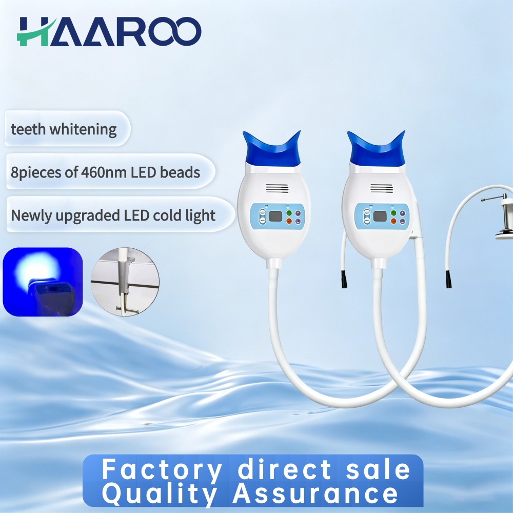 8 Bead 460nm Clip-On Desk Whitening Lamp-98cm Flexible Gooseneck Cold Light-Essential Home Dental Beauty Tool