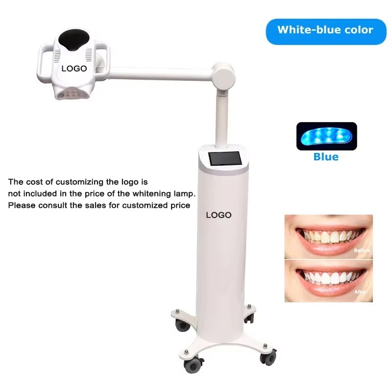 80W Rotation Arm Cold Blue Light  Laser LED Lamp Dental Teeth Whitening Light Machine With Wheels