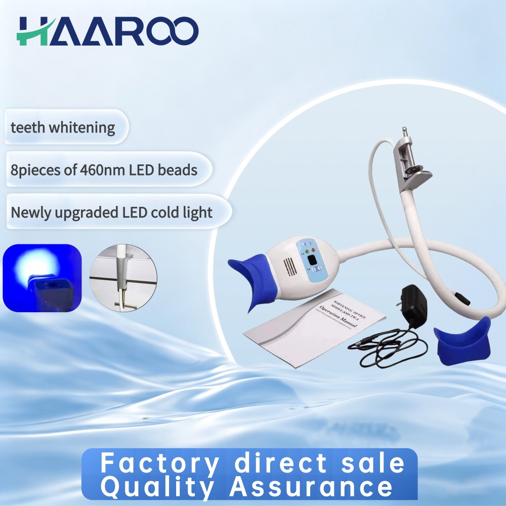 8 Bead 460nm Clip-On Desk Whitening Lamp-98cm Flexible Gooseneck Cold Light-Essential Home Dental Beauty Tool