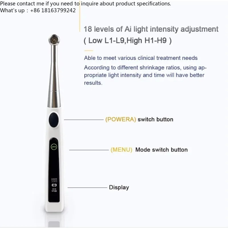 Wholesale OEM 1S Curing Light Lamp Wireless Curing Machine Stainless Steel Head LED