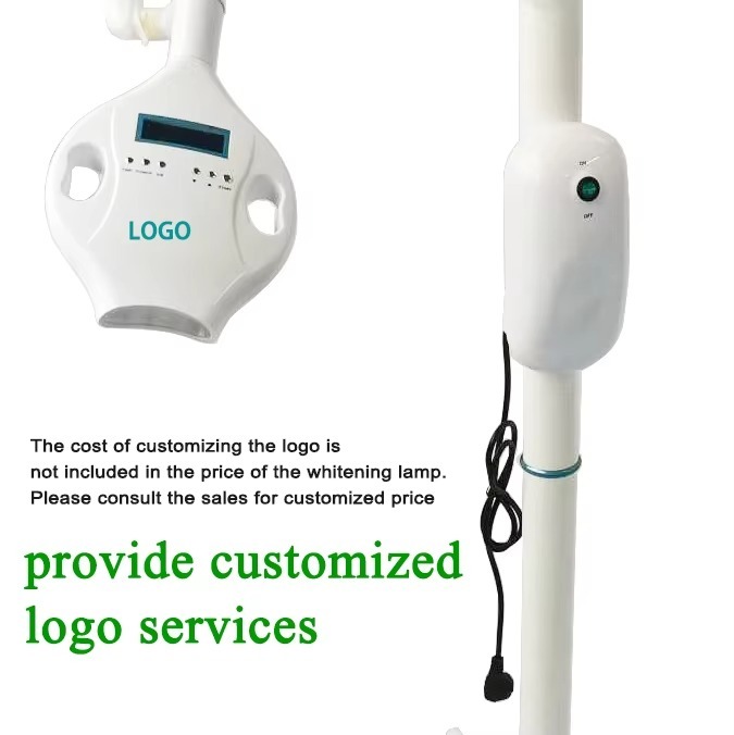 40W Teeth Whitening Light 460-490nm Blue Light Dental Bleaching System with Wheels for Clinic Beauty Center