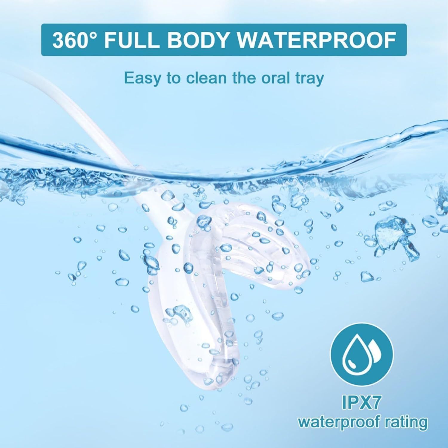 Teeth Whitening Kit with 32xLED Light Professional Complete at Home Smart Phone Whitening System - Best Tooth Whitener Gel Refill - Safely Connected with iPhone/Android/USB for Home Use