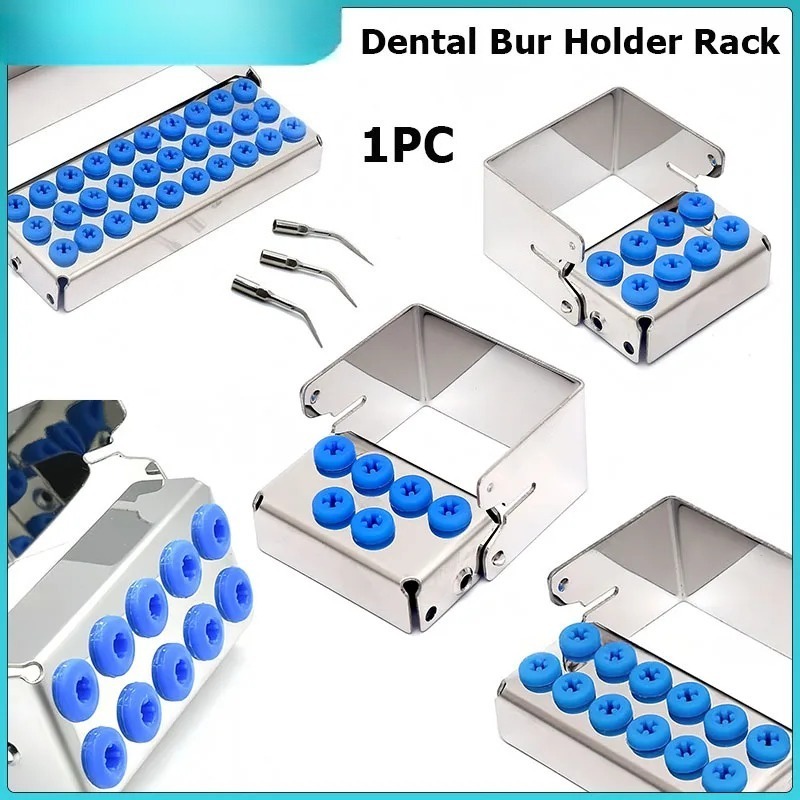 5PCS/Set  6/10/12/ 8/30 Holes Dental Bur Holder Sterilizer Endo File Disinfection Box Organizer 135℃ Autoclavable Sterilizable Lab Tools