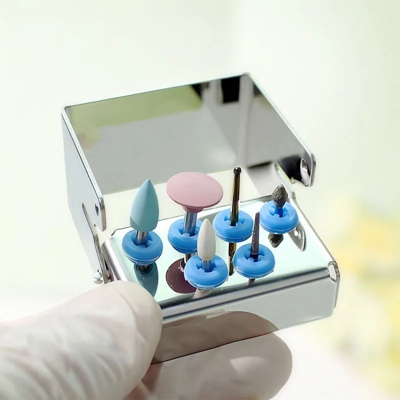 5PCS/Set  6/10/12/ 8/30 Holes Dental Bur Holder Sterilizer Endo File Disinfection Box Organizer 135℃ Autoclavable Sterilizable Lab Tools