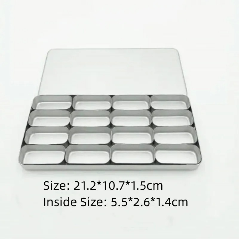 Dental Instruments Tray Disinfection Box 16 Slots Autoclavable Dentistry High Speed Diamond Bur Tools Endo File Storage