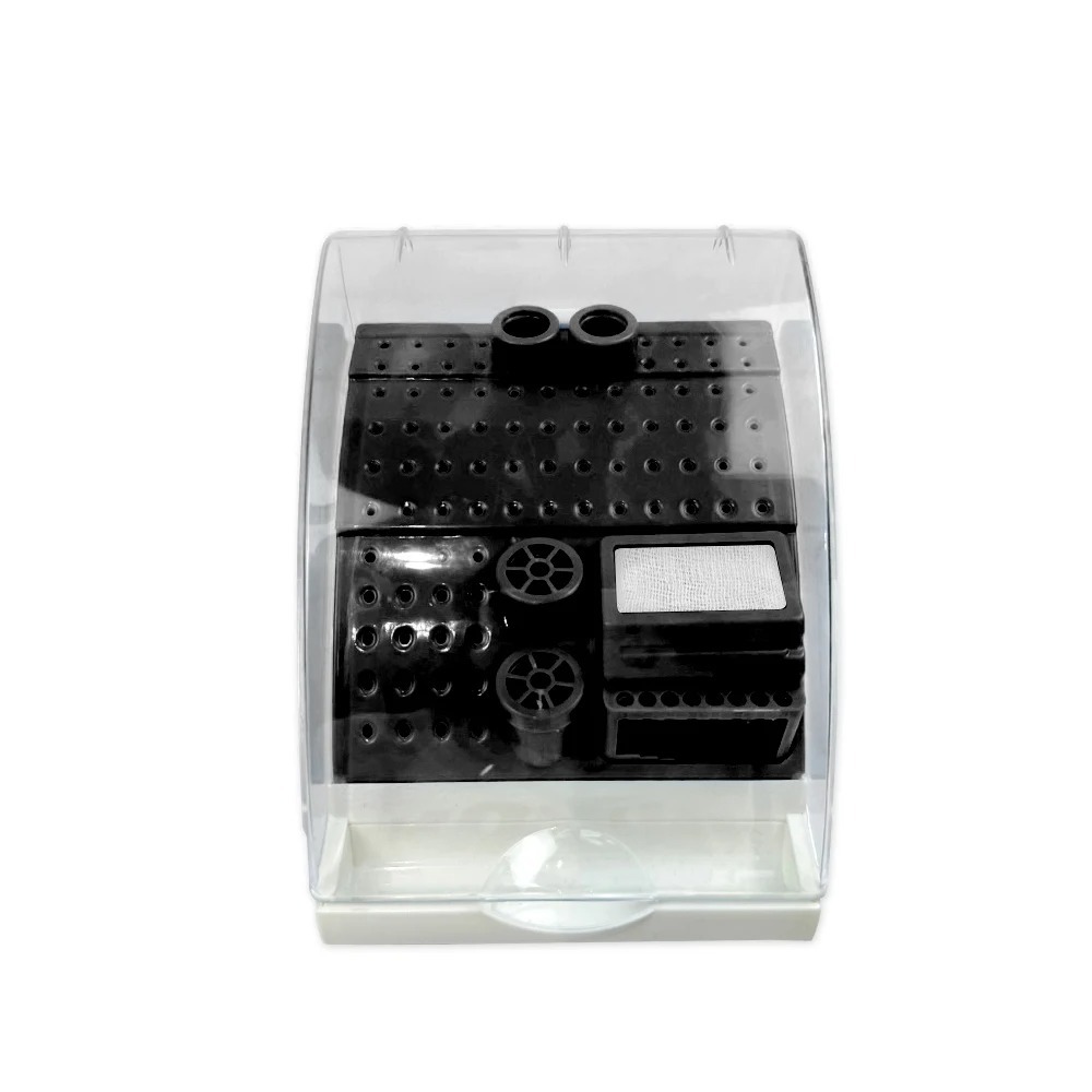 New Dental Bur Holder Disinfection Box Plastic Sterilizer Placement Case With Pull-Out Drawer Diamond Drills Stand Block Dentist