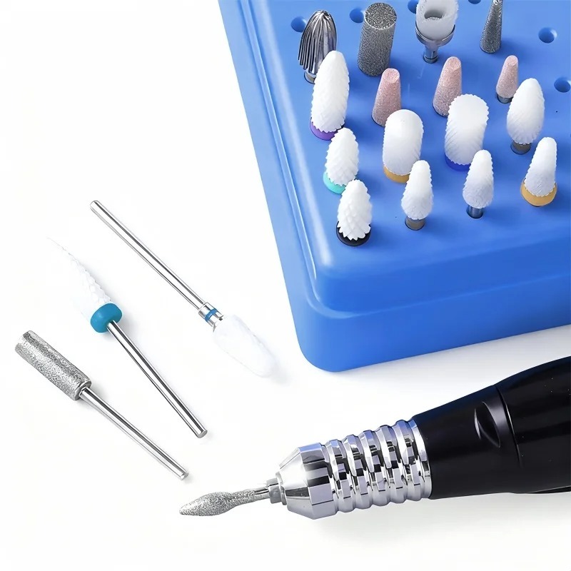 100-Bit Portable Storage Case for Nail Drill Bits Designed for Storing and Organizing Nail Drill Bits Features A Dust-proof Base