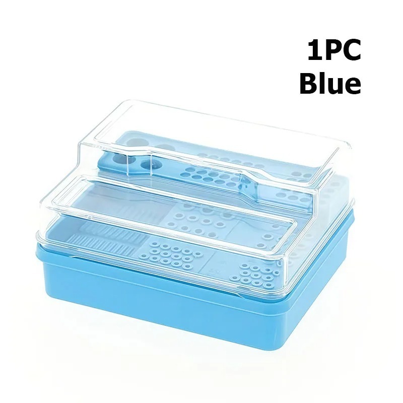 Dental Endo Box Dental Bur Holder Case Sterilization Tray Multifunction Dentistry Disinfection Box Dental Instruments