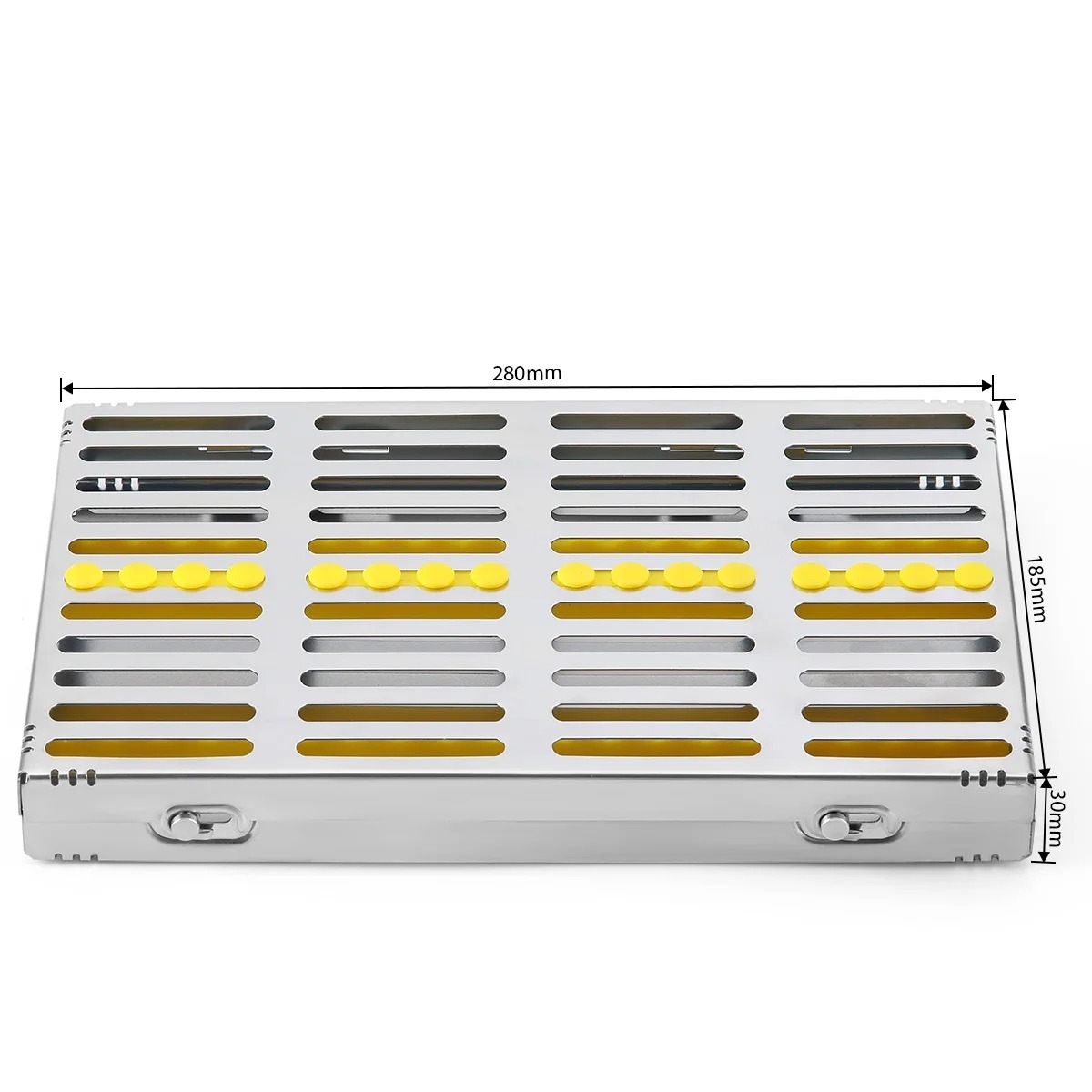 Dental Sterilization Rack Surgical Autoclavable Sterilization Box Dental Cassette File Burs Disinfection Tray Dental Instrument