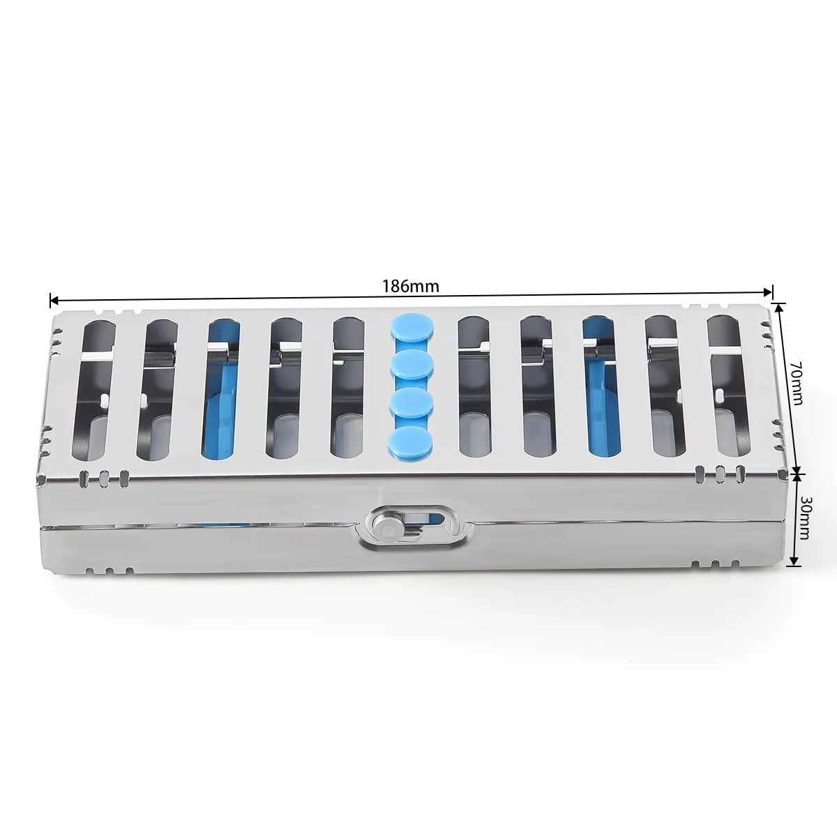 Dental Sterilization Rack Surgical Autoclavable Sterilization Box Dental Cassette File Burs Disinfection Tray Dental Instrument