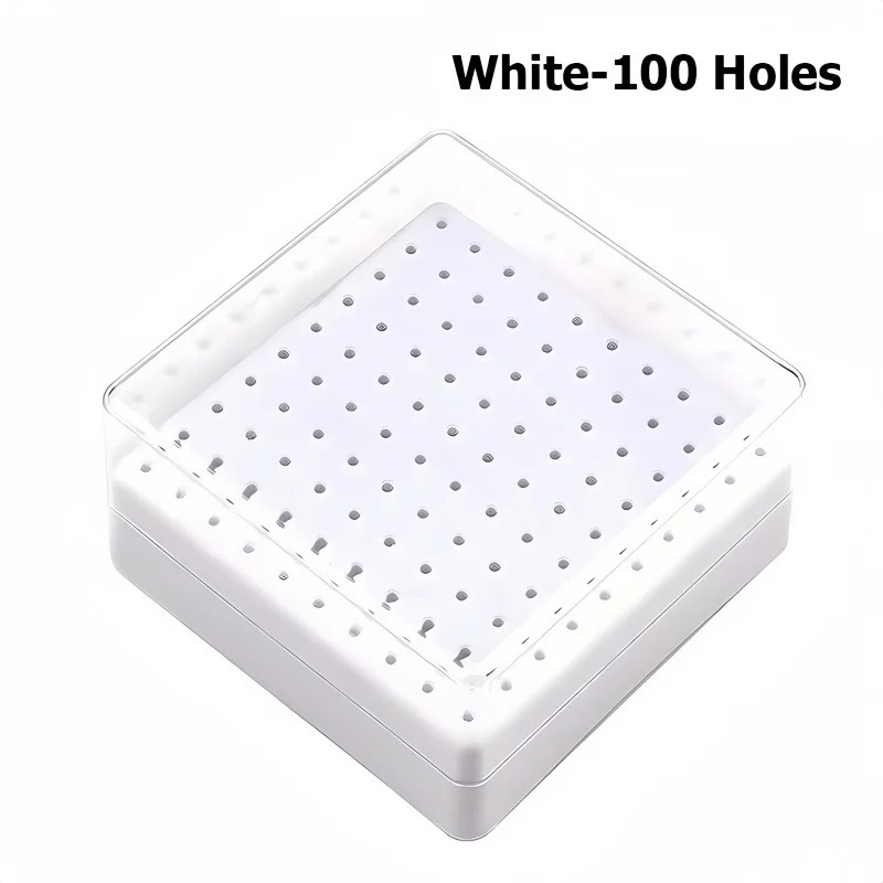 100-Bit Portable Storage Case for Nail Drill Bits Designed for Storing and Organizing Nail Drill Bits Features A Dust-proof Base