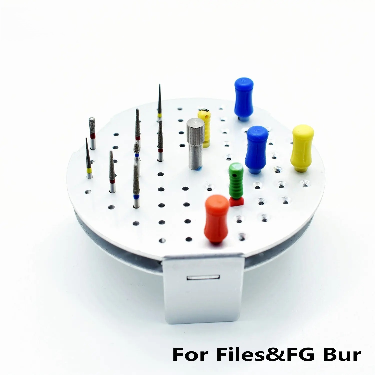 3PCS 72 Holes Aluminum Dental Disinfection Box Autoclave Sterilizer Case Burs Holder For Dentist Cleaning Stand Autoclave